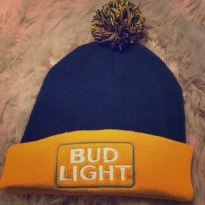 Bud Light Green and Gold Winter Hat